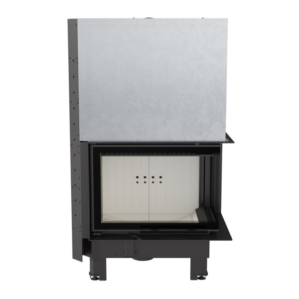 Камінна топка Kratki MBZ 13 права BS гільйотина гнуте скло (13,0 кВт)