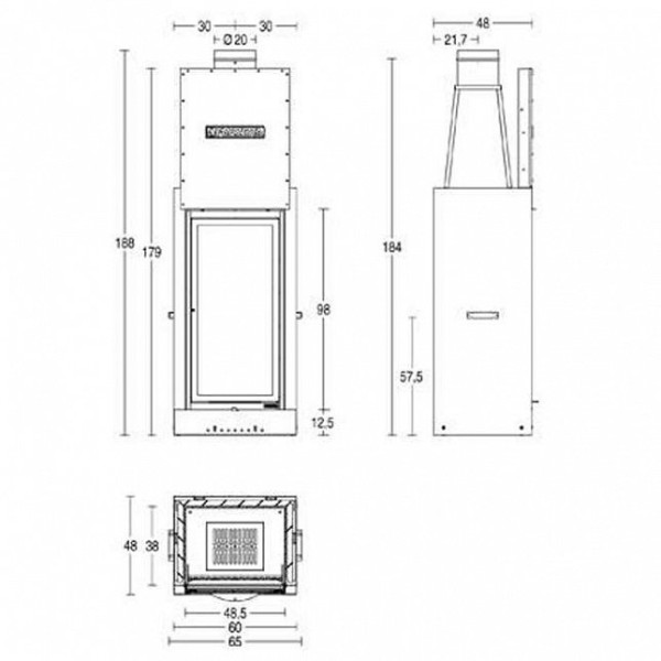 Каминная топка PIAZZETTA MA 266 SL