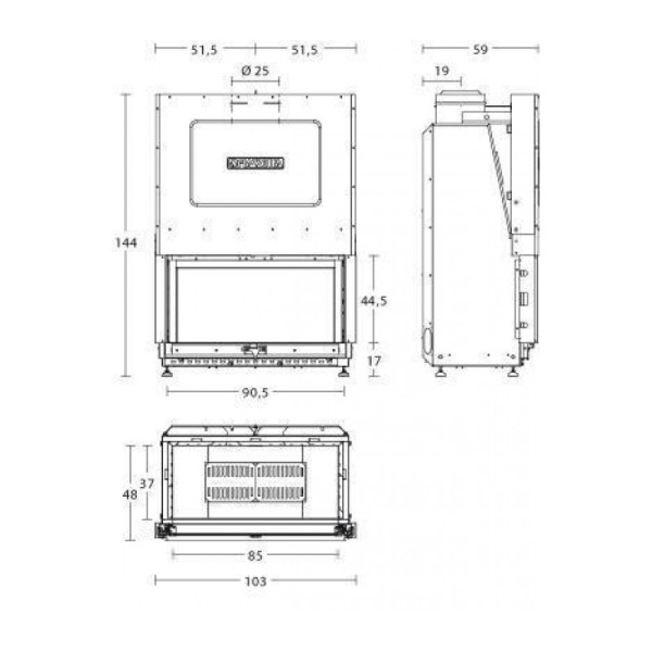 Камінна топка PIAZZETTA ME 90