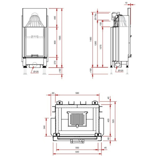 Камінна топка Schmid  Lina 5580 h  (7 кВт)