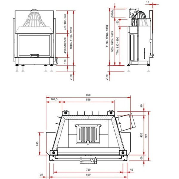 Камінна топка Schmid Lina 7351 h (9 кВт)