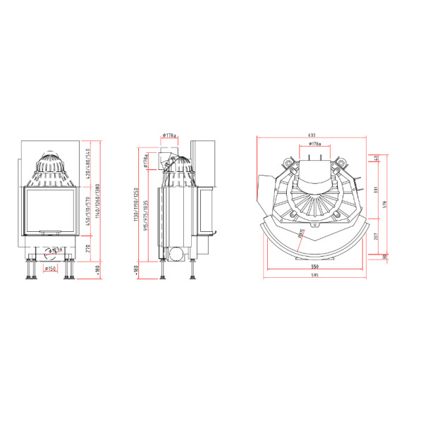 Камінна топка Schmid Ronda 5551 h (7 кВт)