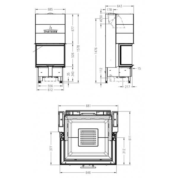 Камінна топка Spartherm Varia Ch