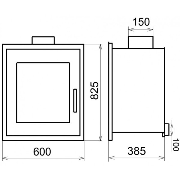 Каминная топка  THORMA ALMERIA ( 8  кВт)
