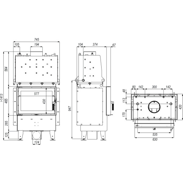 Камінна топка Defro Home Impuls SM (8 кВт)