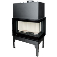 Камінна топка Uniflam 860 EVO PBS праве бокове скло гнуте (14 кВт)