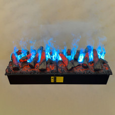 Електрокамін паровий Dimplex Opti-Myst Cassette 1000 Multicolor P SS зі справжнім 3D ефектом полумʼя, звуком та кольоровим полумʼям (підключення до води, з дровами), розмір 1017x390x354
