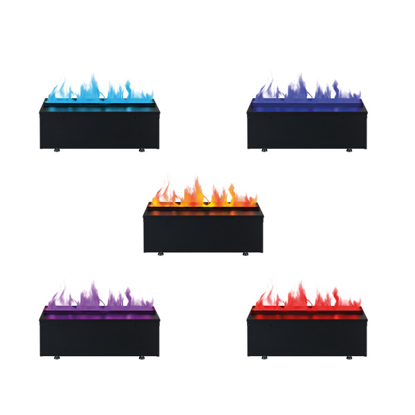 Електрокамін паровий Dimplex Opti-Myst Cassette 500 Multicolor P SS зі справжнім 3D ефектом полумʼя, звуком та кольоровим полумʼям (підключення до води, з дровами), розмір 508x390x354