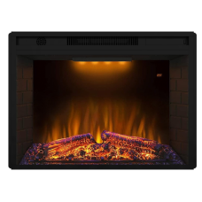 Електрокамін з обігрівом Royal Goodfire 26 LED зі звуком, дровами та цегляною кладкою, кольоровою підсвіткою та яскравістю полумʼя, розмір 702x510x225 (EF26S)