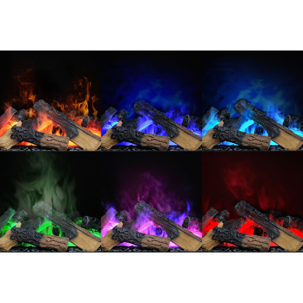 Електрокамін паровий Dimplex Albany Multicolour з 3D ефектом полумʼя (ABN15-RGB)