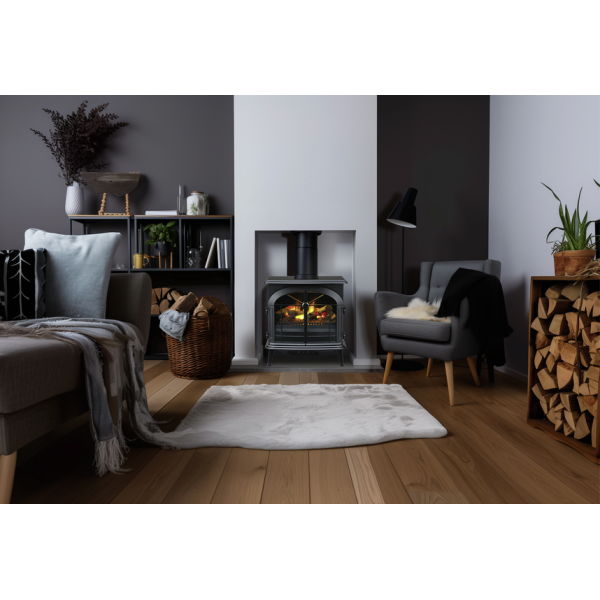 Электрокамин паровой Dimplex Opti-Myst Stockbridge с 3D эффектом, обогревом и дровами