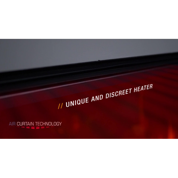 Электрокамин трехсторонний British Fires NEW FOREST 1200 с обогревом, дровами, углем, корой, кристаллами, цветными подсветками наполнения, размер 1200x565x311