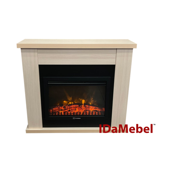 Камінокомплект IDaMebel Agata молочний дуб Electrolux 2520