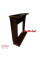 Каминокомплект IDaMebel Carolina орех Danville Antique Brass (вырез под плинтус 90x25)