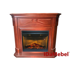 Каминокомплект IDaMebel Chicago DF2608 коричнево-красный