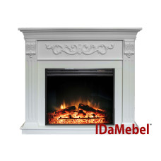 Каминокомплект IDaMebel Marseille Jupiter Белый Ясень