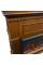 Камінокомплект IDaMebel Sorrento вільха коричневий (1095x1015x356) з каміном Royal Goodfire Lite 26 з дровами, обігрівом та кольорами полумʼя
