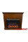 Камінокомплект IDaMebel Sorrento вільха коричневий (1095x1015x356) з каміном Royal Goodfire Lite 26 з дровами, обігрівом та кольорами полумʼя