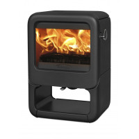 Піч Dovre ROCK 350 WB (сучасна чавунна піч, знизу з боксом для дров 7 кВт)
