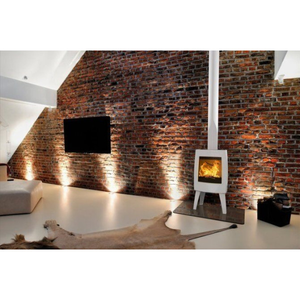 Піч чавунна Dovre SENSE 103 / Е12 - білий (піч на 3-скла, на ніжках , 7 кВт)