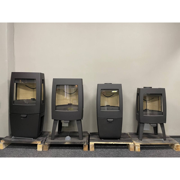 Піч чавунна Dovre SENSE 403 (піч на 3-скла, знизу з боксом на дрова ,9 кВт)