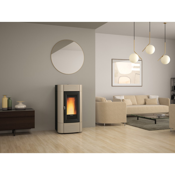 Пелетна термо-піч  Nordica ISIDORA IDRO H16 white (18,7 кВт)