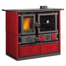 Дровяная печь-плита Nordica ROSA 4.0 - MAIOLICA bordo (8,4 кВт)