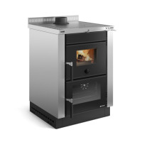 Дров'яна плита для вбудов Nordica VICENZA EVO inox (6 кВт)