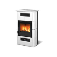  Дровяная печь с системой воздуховодов Nordica WANDA CLASSIC EVO white (8,5 кВт)