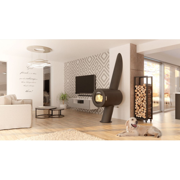 Отопительная печь  Thorma DYNAMIC Steel black ( 9 кВт)