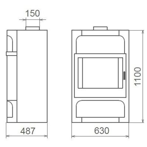 Печь конвекционная стальная Thorma FRANKFURT grey ( 9 кВт)