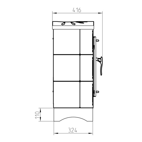 Печь Thorma Passau II mini ( 7 кВт)