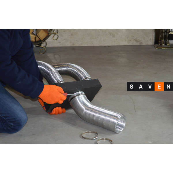 Долот (адаптер) сталевий для подачі повітря ззовні KAWMET до моделі W17 (12,3 kW/16,1 kW)