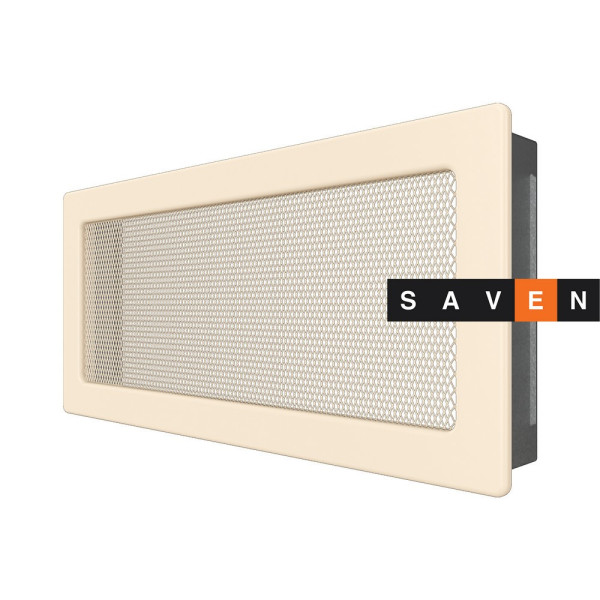 Вентиляционная решетка для камина SAVEN 17х37 кремовая