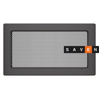 Вентиляційна решітка для каміна SAVEN 17х30 графітова