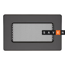 Вентиляційна решітка для каміна SAVEN 11х17 графітова