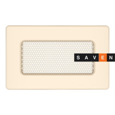 Вентиляційна решітка для каміна SAVEN 11х17 кремова