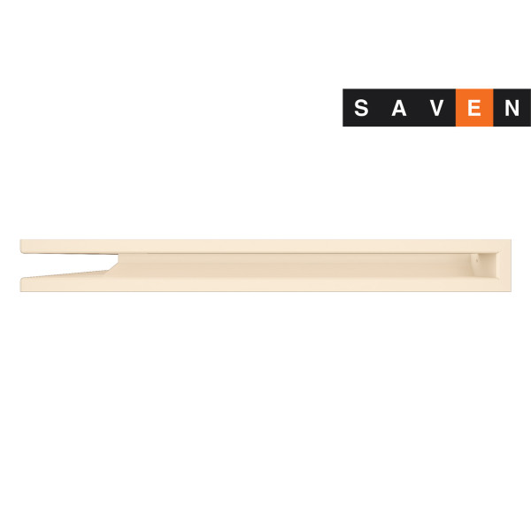 Вентиляционная решетка для камина угловая левая SAVEN Loft Angle 60х600х800 кремовая