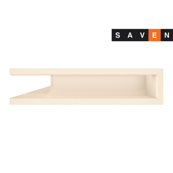 Вентиляционная решетка для камина угловая левая SAVEN Loft Angle 90х400х600 кремовая