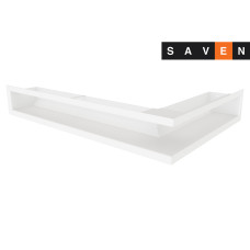 Вентиляционная решетка для камина угловая левая SAVEN Loft Angle 90х400х600 белая