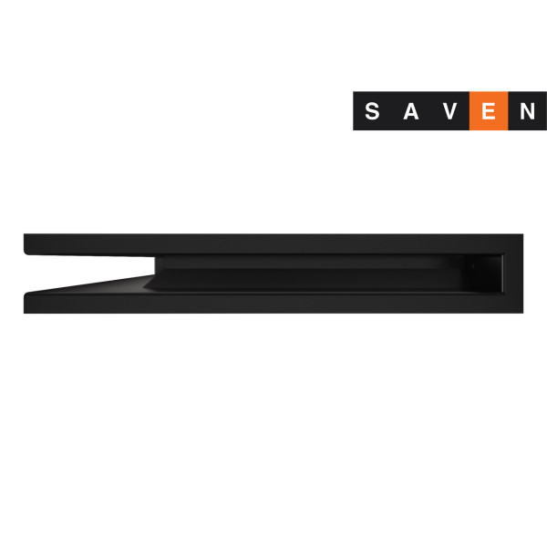 Вентиляционная решетка для камина угловая левая SAVEN Loft Angle 60х400х600 черная