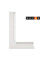 Вентиляционная решетка для камина угловая левая SAVEN Loft Angle 60х400х600 белая