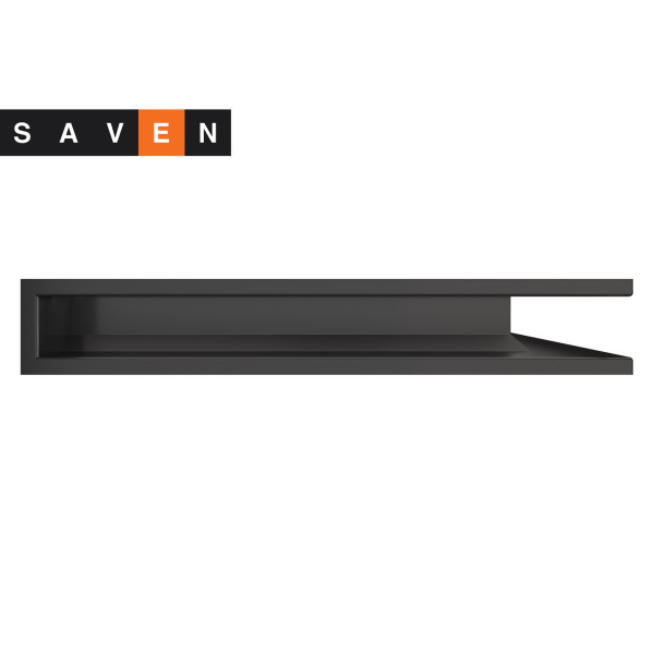Вентиляционная решетка для камина угловая правая SAVEN Loft Angle 90х800х600 графитовая