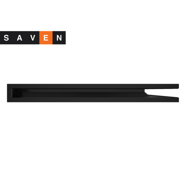 Вентиляционная решетка для камина угловая правая SAVEN Loft Angle 60х800х600 черная