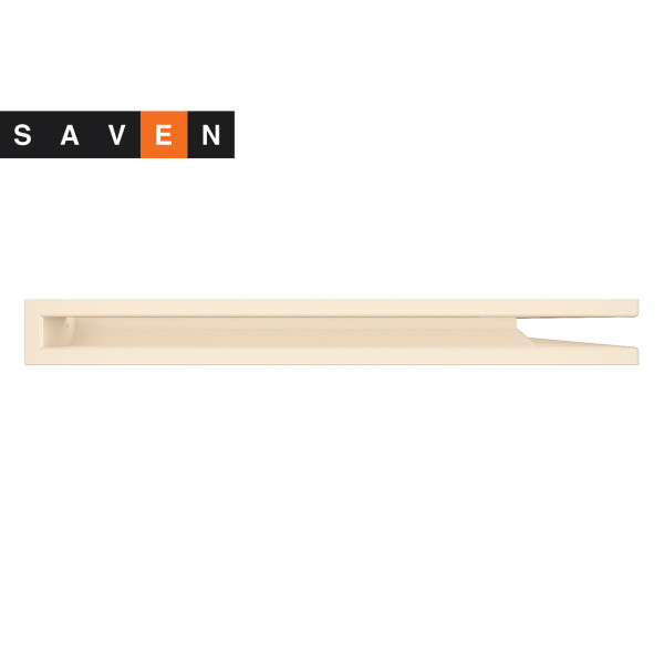 Вентиляційна решітка для каміна кутова права SAVEN Loft Angle 60х800х600 кремова