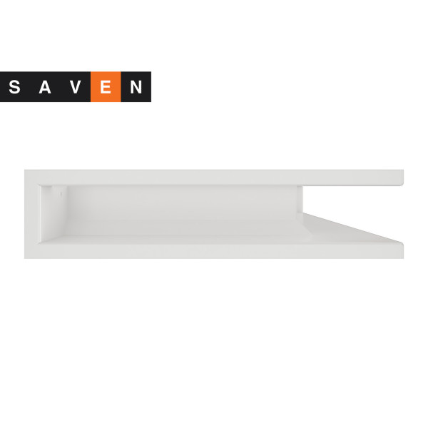 Вентиляционная решетка для камина угловая правая SAVEN Loft Angle 90х600х400 белая
