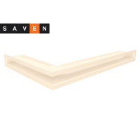Вентиляционная решетка для камина угловая правая SAVEN Loft Angle 60х600х400 кремовая