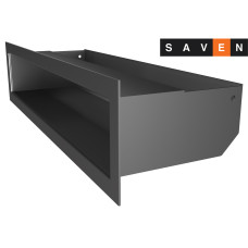 Вентиляционная решетка для камина SAVEN Loft 90х400 графитовая