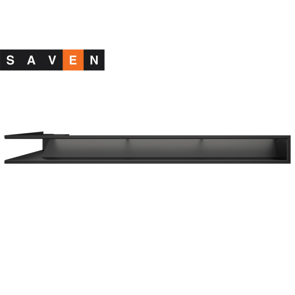 Вентиляционная решетка для камина угловая правая SAVEN Loft Angle 95х950х450 черная