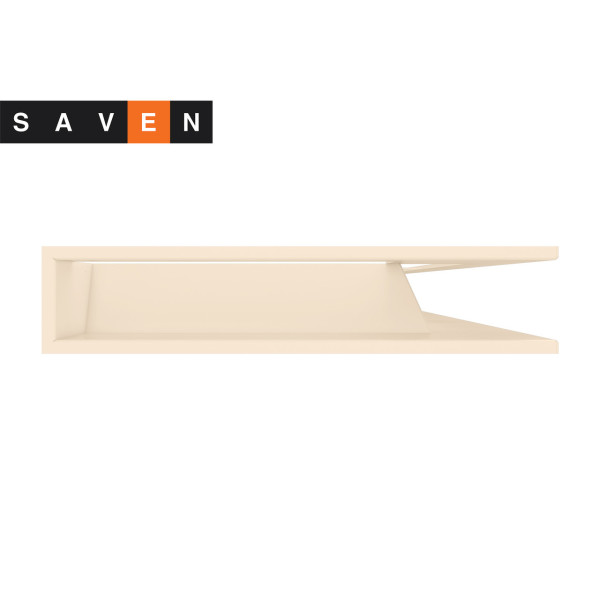 Вентиляционная решетка для камина угловая правая SAVEN Loft Angle 95х950х450 кремовая